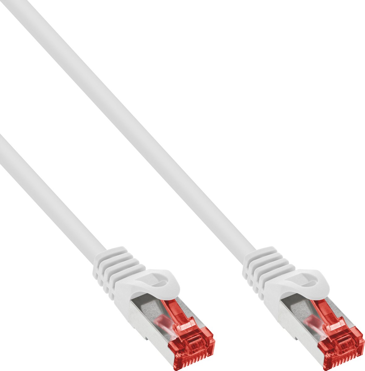 InLine® Patch Cable S/FTP PiMF Cat.6 250MHz copper halogen free white 5m