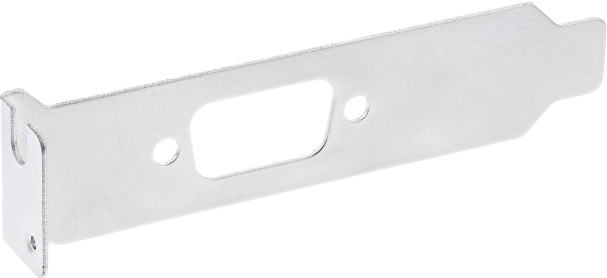 InLine® Low-profile slotplaatje, met uitsparing voor DB9 connector
