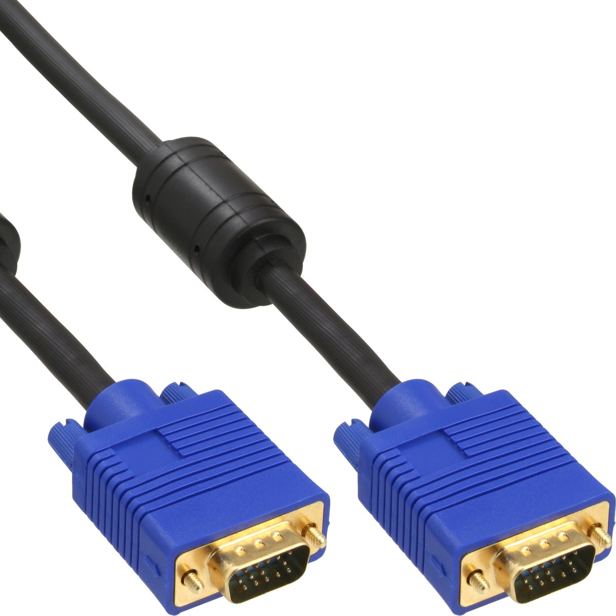 InLine® S-VGA kabel Premium, 15-pins HD male / male, zwart, 15m