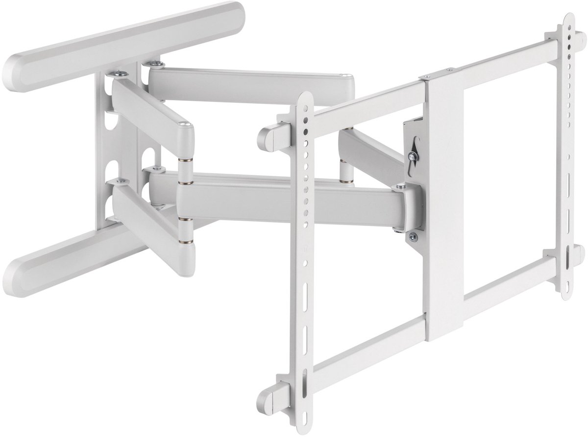 InLine® Premium aluminium muurbeugel, voor flatscreen-tv (37-80), wit