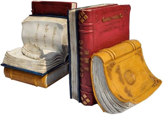 Foto: Boekensteunen set boekhouders decoratie boeken organiseren handgemaakte antieke stijl 13 5x12x17cm antiek bruin