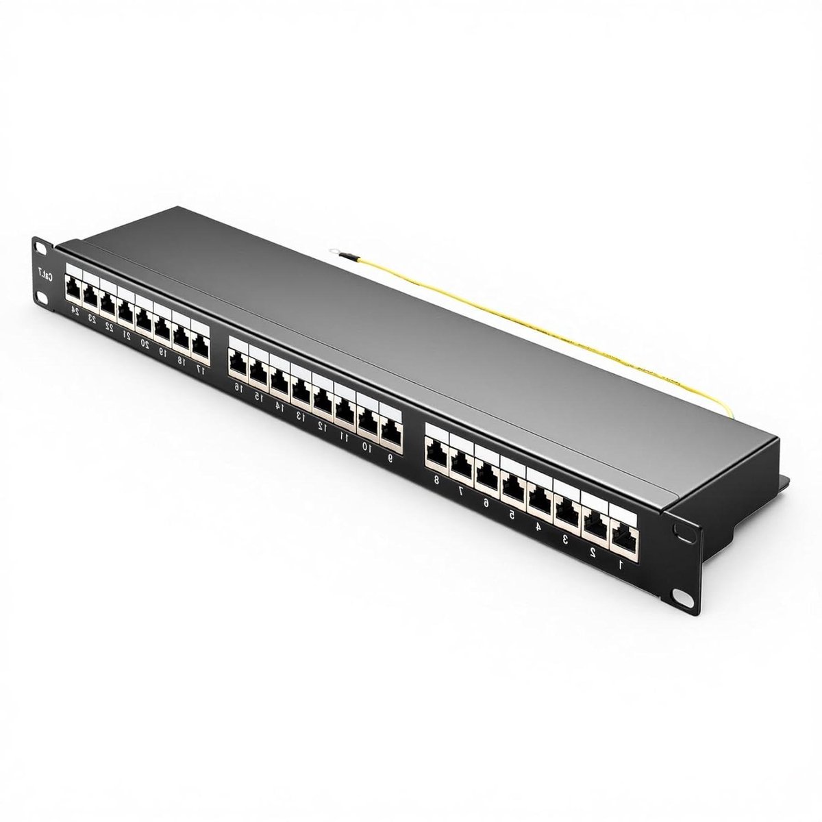 Patchpaneel 24 Poorten - Netwerk Verdeler - Gestructureerde Bekabeling - 10 Gbps Snelheid - 19 Inch - Zilver