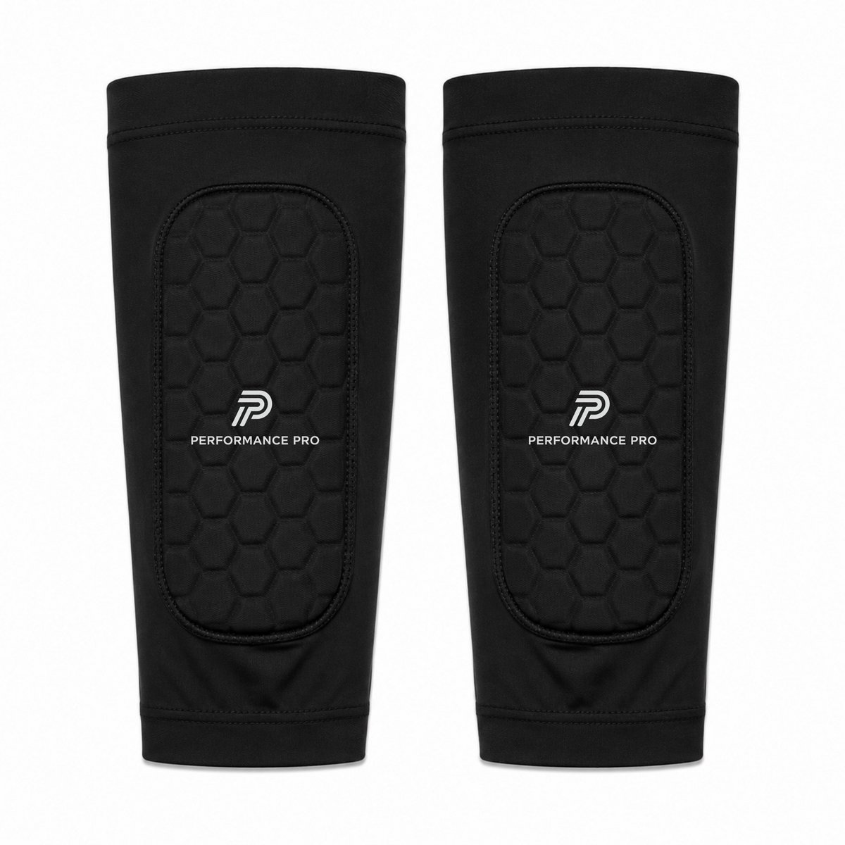 Scheenbeschermer Sleeves Voetbal Zwart – Ingebouwde Scheenbeschermers – Maat L – Antislip – Inclusief Opbergzakje – 14x7 cm – Performance Pro