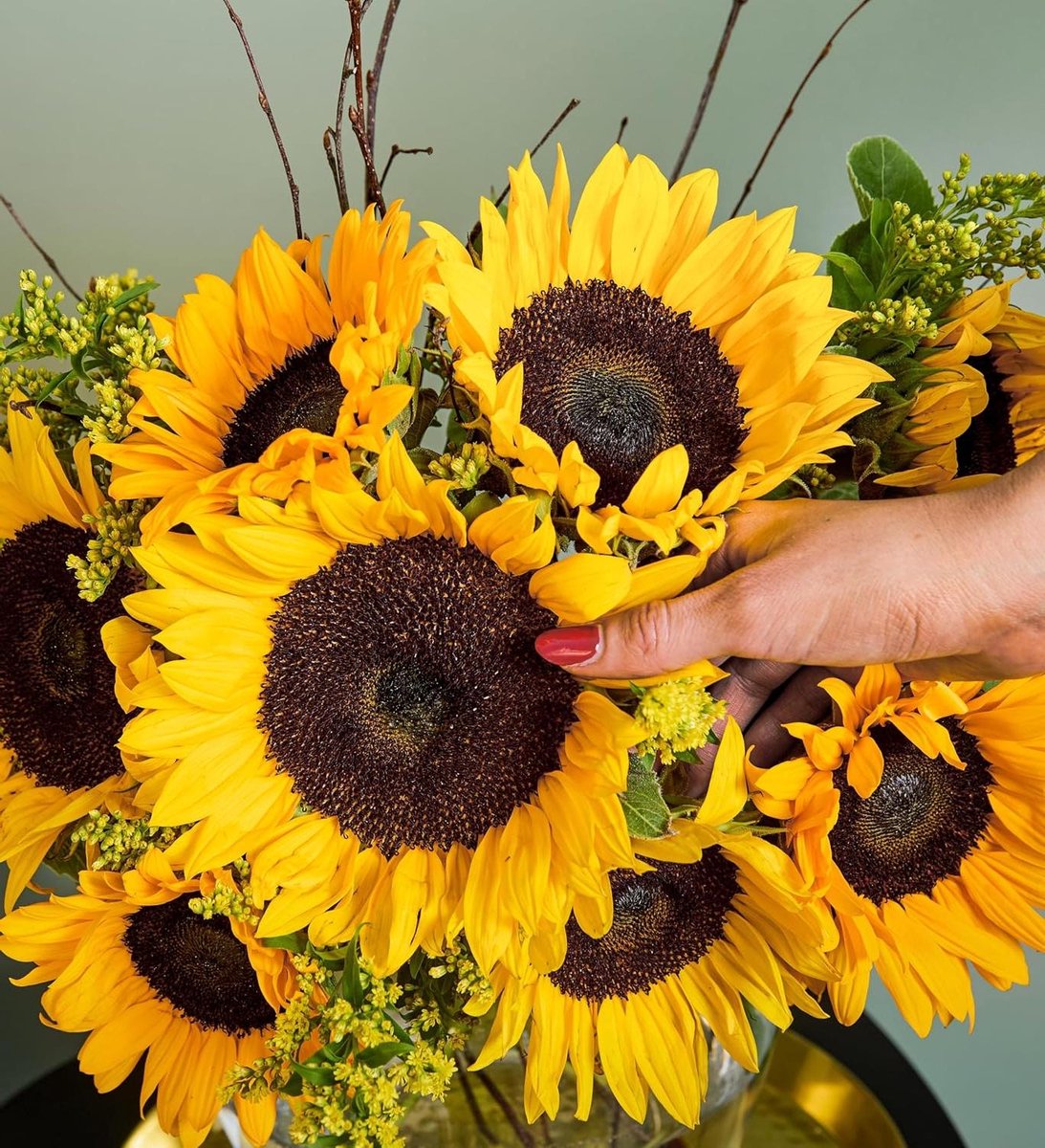 Zonnebloemen Boeket - Verse Bloemen - Elke Gelegenheid - Handgeplukt En Vers - Medium Formaat - Geel