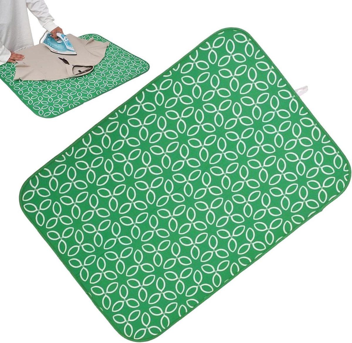 Draagbare Strijkmat - Hittebestendige deken - Snel kleding strijken - Antislip onderkant - 60x80cm - Grijs