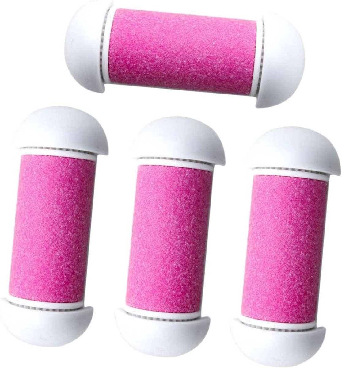 Vervangende Rollers - Voetvijlkoppen - Voetverzorging Thuis - Set van 4 stuks - 6 x 2 x 2 cm - Roze