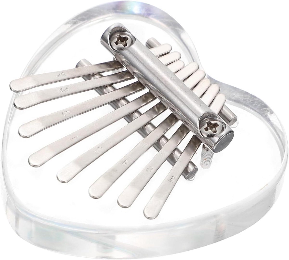 Mini Kalimba - Vingerpiano Speelgoed - Muziek Leren - Acryl Ontwerp - 6.5x2.5cm - Gemengde Kleur