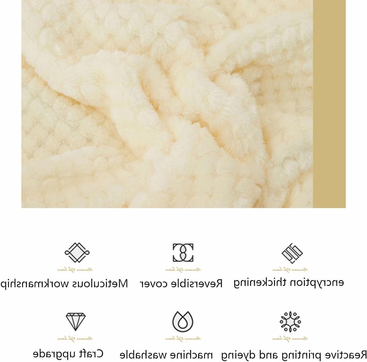Zachte flanellen dekens voor dagelijks gebruik, ideaal voor de bank en als woondecoratie - 70 x 100 cm, off white, lichtgewicht en ademend