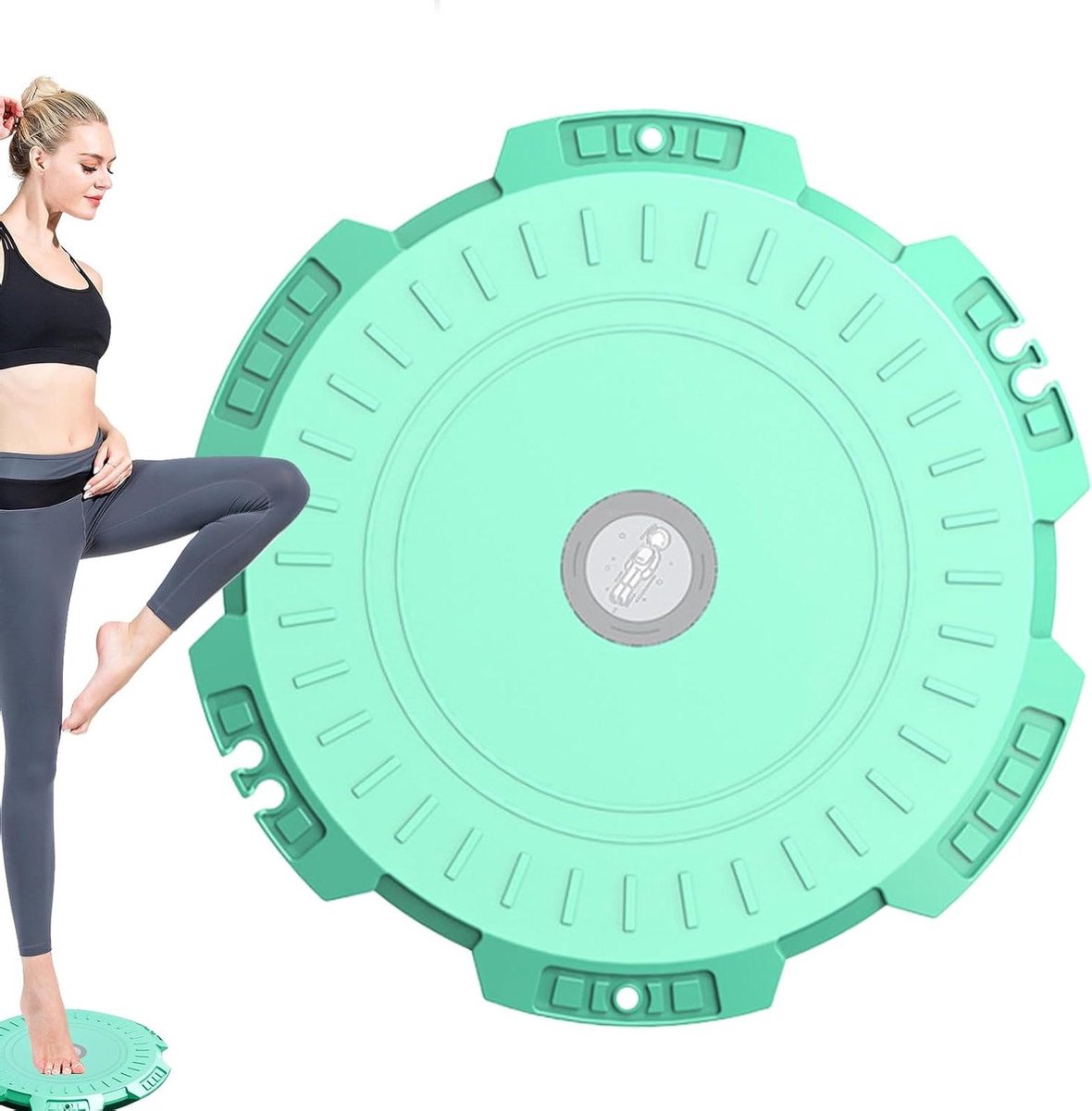 Buikspier Trainer - Twist Disc - Core Training - Schokabsorberende Rotatie - 30 x 30 x 4 cm - Groen