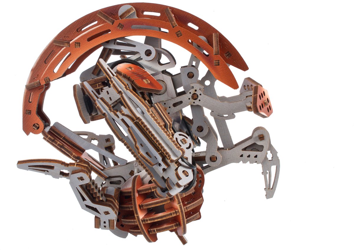UGEARS 3D Modelbouw - Droideka™ - Star Wars - Mechanisch Bouwpakket Hout - Educatief Speelgoed — afbeelding 13