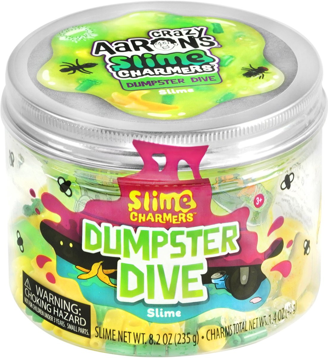 Crazy Aaron's slijm speelgoed - Dumpster Dive groen sensorisch.