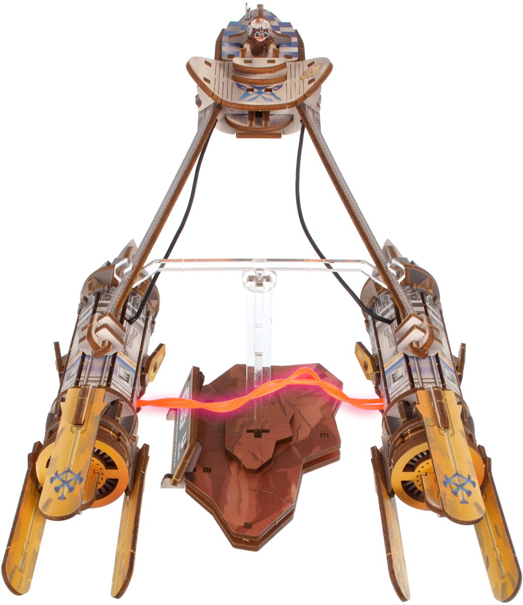 UGEARS 3D Modelbouw - Anakin Skywalker's Podracer - Star Wars - Mechanisch Bouwpakket Hout - Educatief Speelgoed — afbeelding 13
