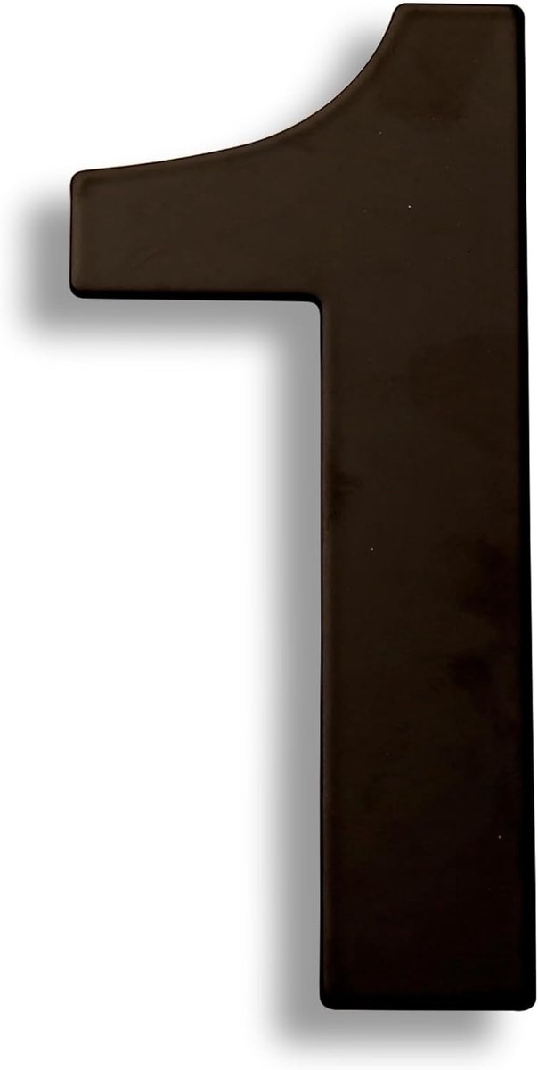 Voordeur Nummer - Huisnummerbord Adressering - Buiten Huis Markeren - Roestvrij Staal 304 - 15cm Hoog - Zwart