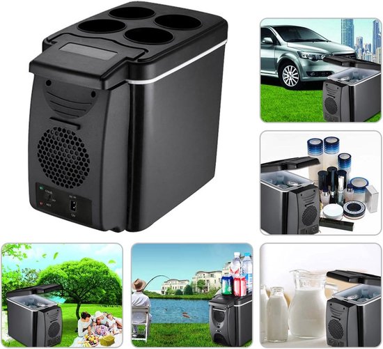 Elektrische Koeler - Thermo-elektrisch Kast - Dranken Koelen - Koelen en Verwarmen - 6 Liter Capaciteit - Zwart — afbeelding 5