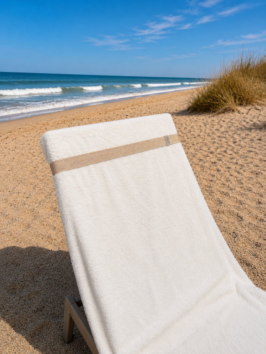 Beachcloud Beachstrap Golden Sunset – Handdoek Elastiek voor Strandbed & Ligbed – Handdoekelastiek