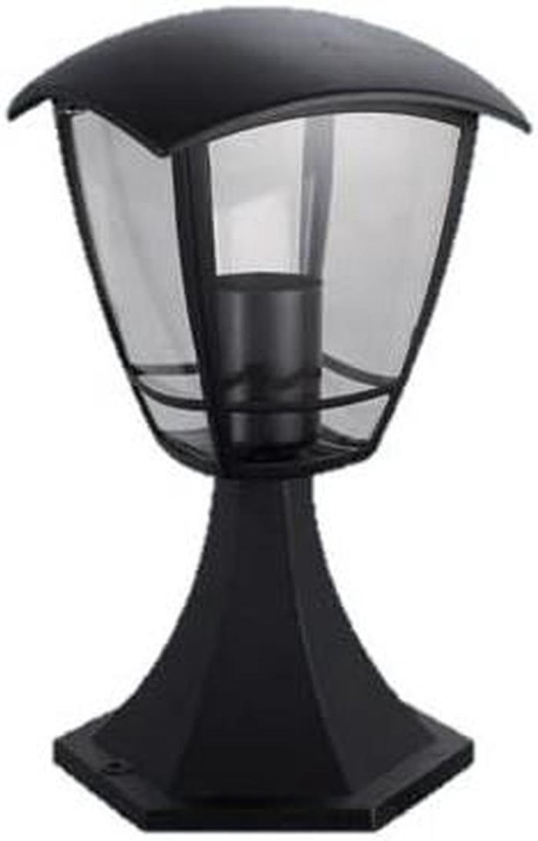 Lantaarn op sokkel - Buitenlamp Sokkel - Tuin Verlichten - Gegoten Aluminium - 16 x 16 x 2