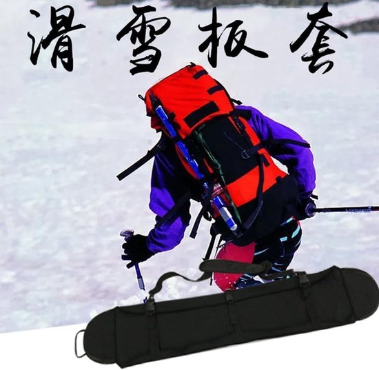 Snowboard Tas - Ski Board Draagtas - Wintersport Transport - Waterafstotend Materiaal - 140 cm - Zwart