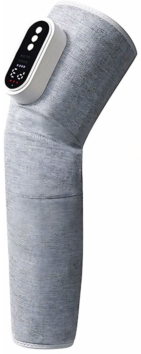 KAD® Knie Massage Apparaat - Professioneel Knie Massage Apparaat - Vibratie Massage & Warmtefunctie - Grijs - 25cm × 15cm × 10cm