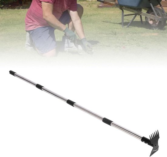Onkruidsteker Staand - Tuin gereedschap - Onkruid Verwijderen - Verstelbare Lange Handgreep - Tot 152 cm - Zilver van Merkloos	 — afbeelding 4