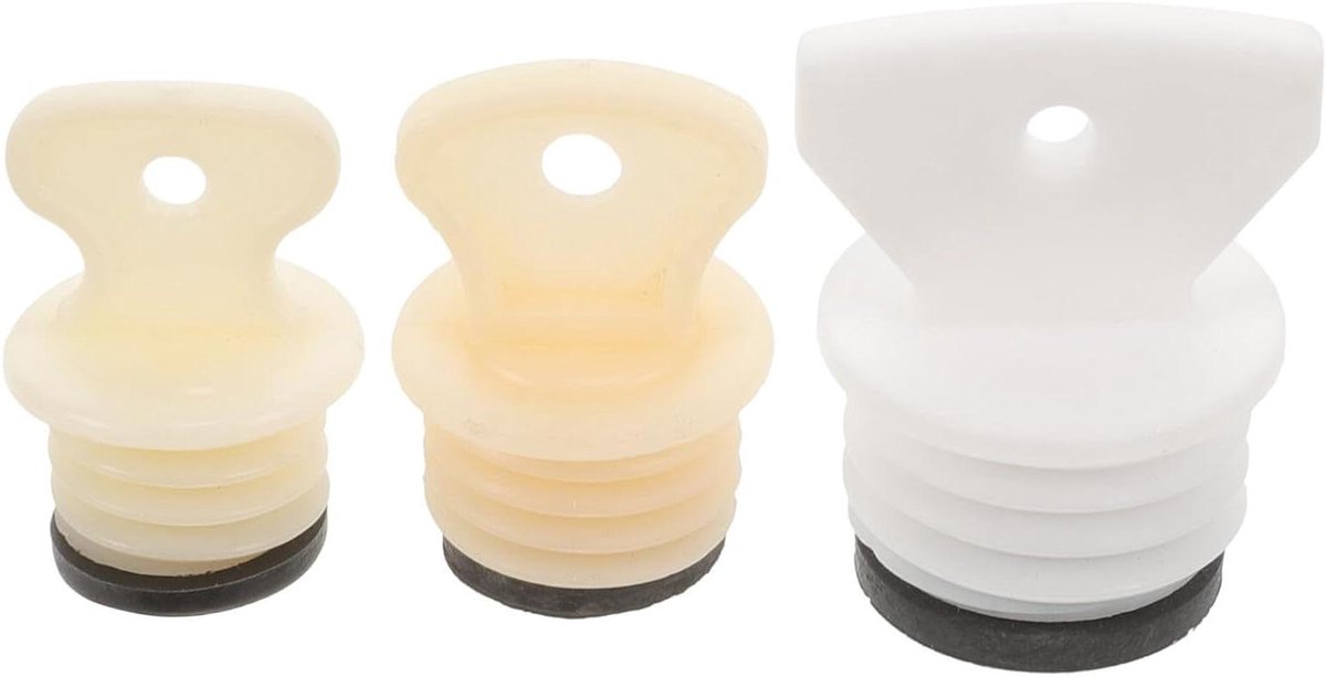 Kleine Rubberen Stoppers - Vervangende Afdichtingen - Warmwaterzak Onderhoud - Lekvrije Vervanging - 3 Stuks - Diverse Kleuren