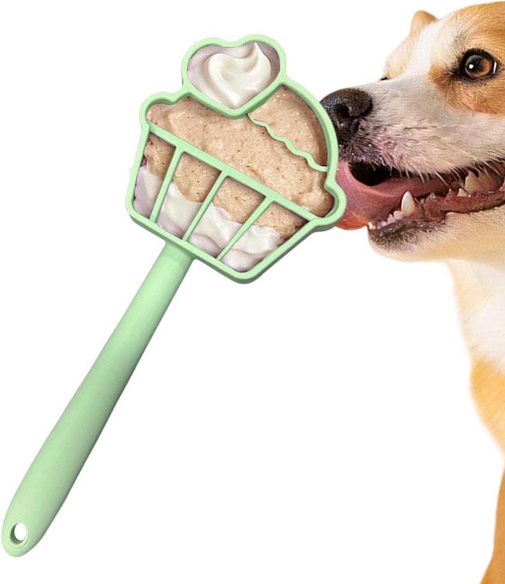 Honden Lekbak - Voerspeelgoed - Langzaam Eten - Antislip Bodem - 26 x 10 cm - Groen