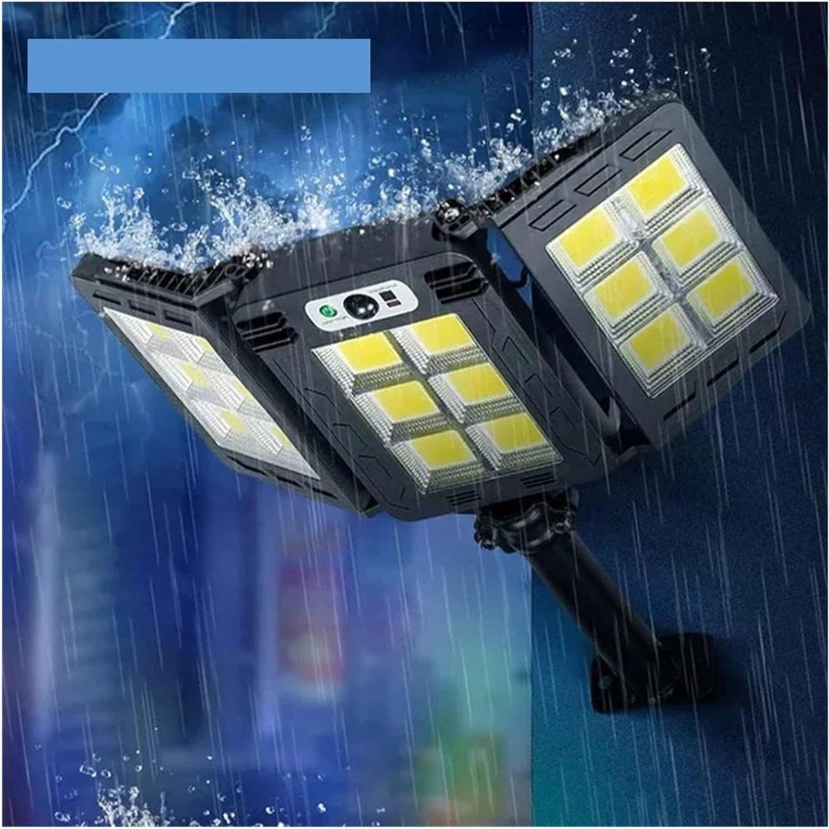 Zonnelamp met Sensor - Wandlamp Buiten - Tuinverlichting - 800 Krachtige LEDs - IP68 Waterdicht - Upgrade-675 Cob