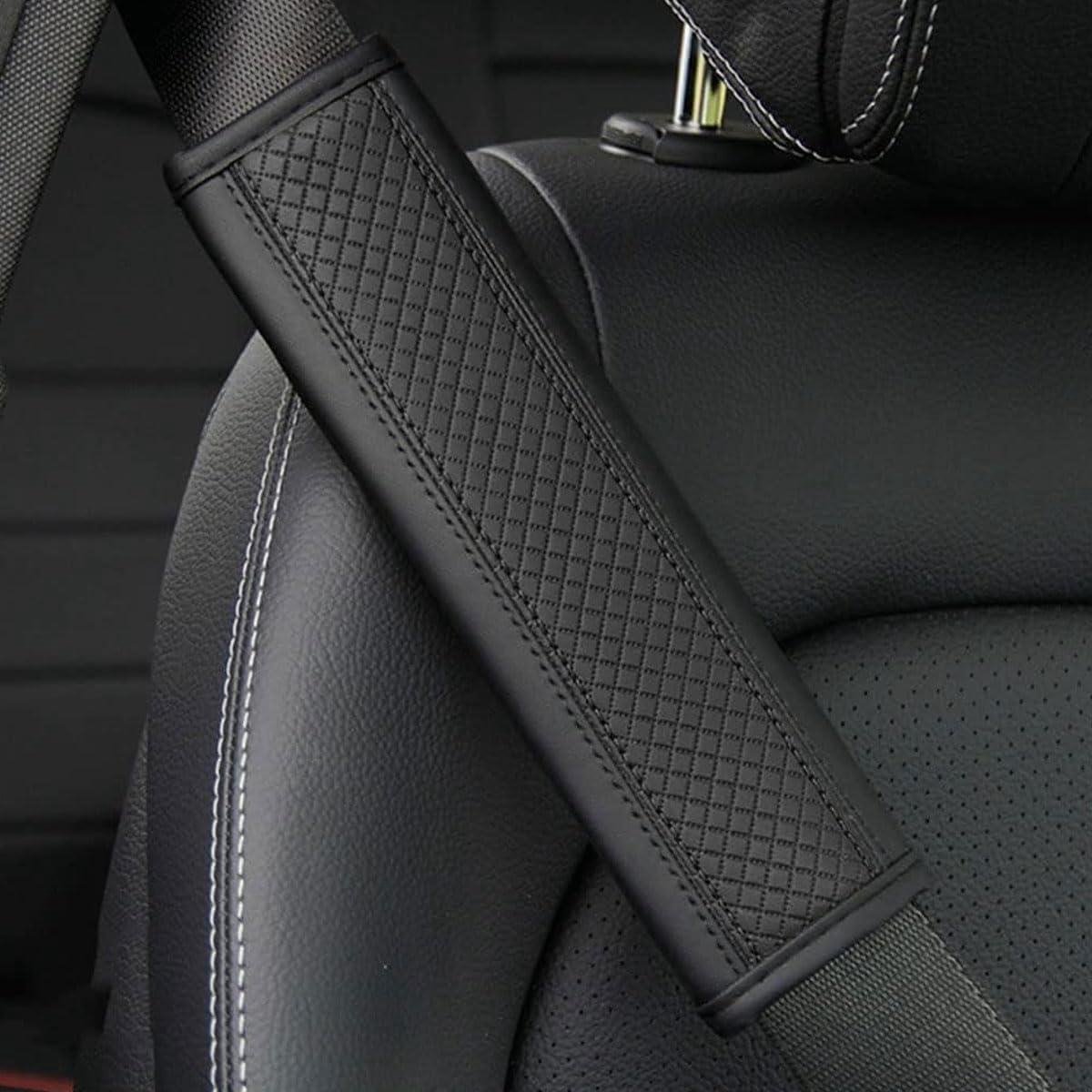Autogordelkussens - Gordelbeschermers - Comfortabel Rijden - Anti-slijtage - 2 stuks - Zwart