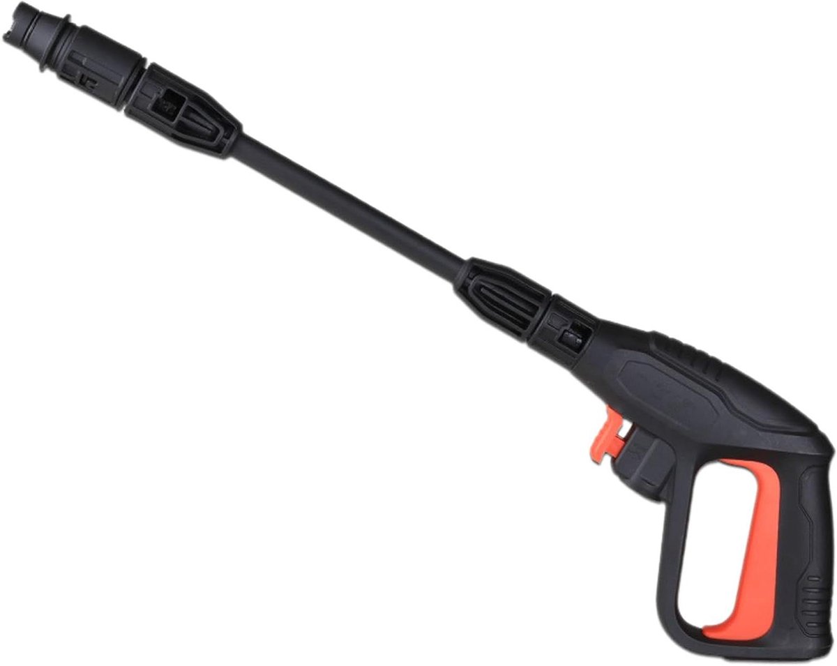 Hogedrukreiniger - Reinigingsmachine - Auto en tuin - Verstelbare sproeikop - 41.7 cm - Zwart