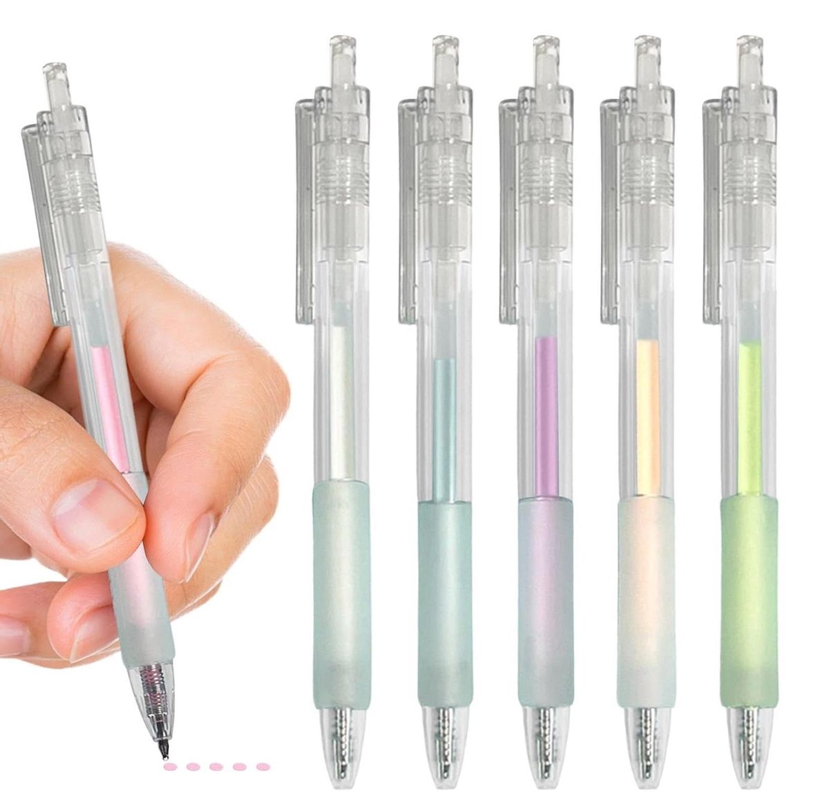 Lijmstiften Knutselen - Plakstiften Set - Papier Werk - Fijne Punt Applicator - 6 Stuks - Wit