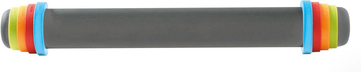 Deegroller - Bakroller - Taarten Bakken - Verstelbare Ringen - 41 cm - Grijs
