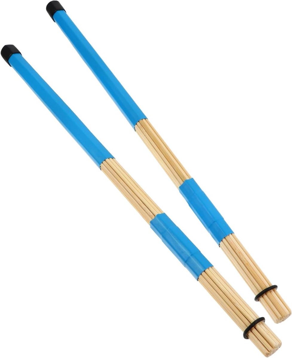 Drumstokken Set - Percussie Stokken - Muziek Maken - Comfortabele Grip - 40 cm Lengte - Blauw