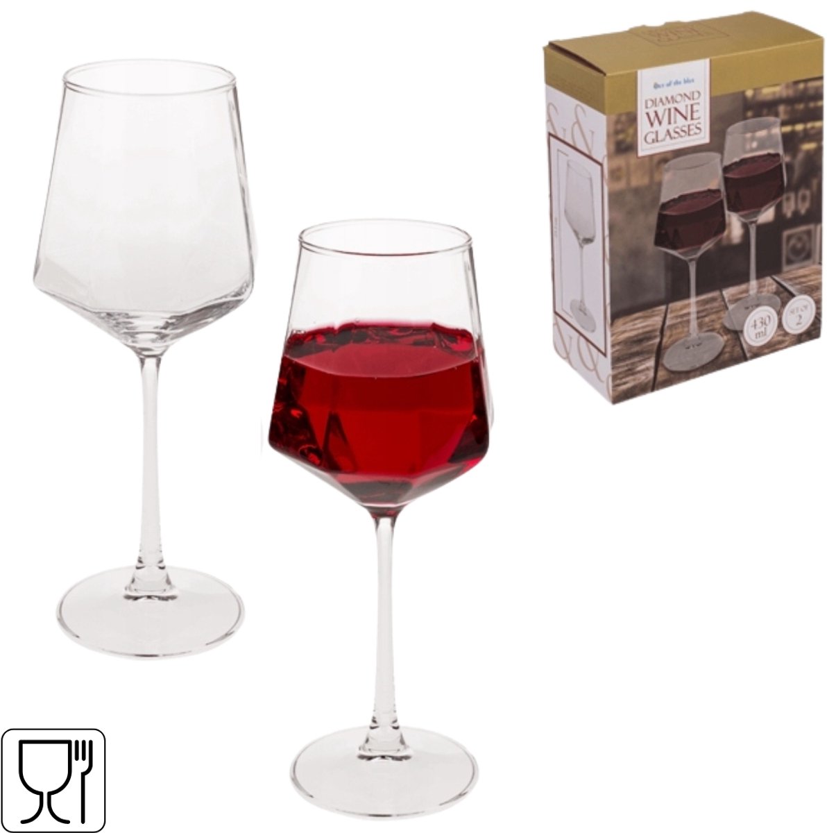 Diamant Wijnglas (set Van 2) van OOTB