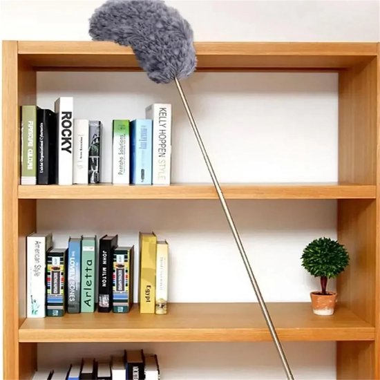 Telescopische Plumeau - Stofborstel Vezels - Huis Reinigen - Verstelbare Lengte - 38 cm - Groen — afbeelding 5