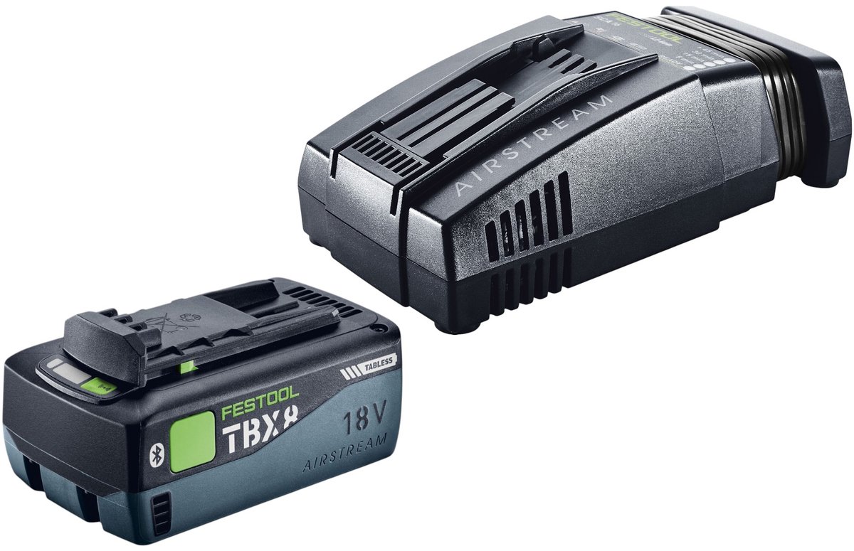 Festool 18V 1xTBX8/SCA16 energieset met 1x BP 18 TBX 8 ASI accu 18 V 8,0 Ah ( 578746 ) + SCA 16-lader ( 576953 )