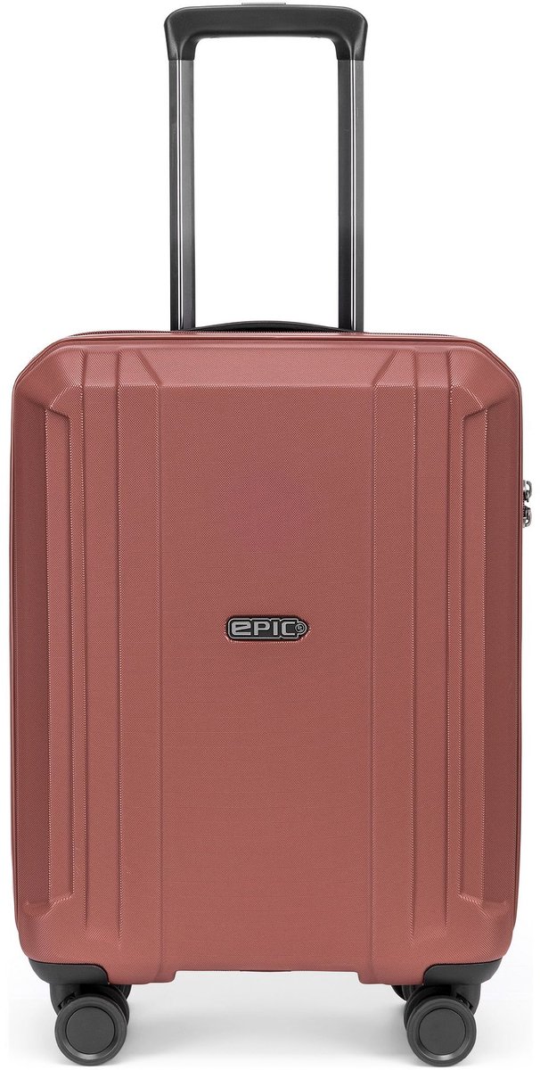 Epic Airwave NEO 4 wielen Cabinewagen 55 cm - Harde bagage - TSA slot - terrakotta rose