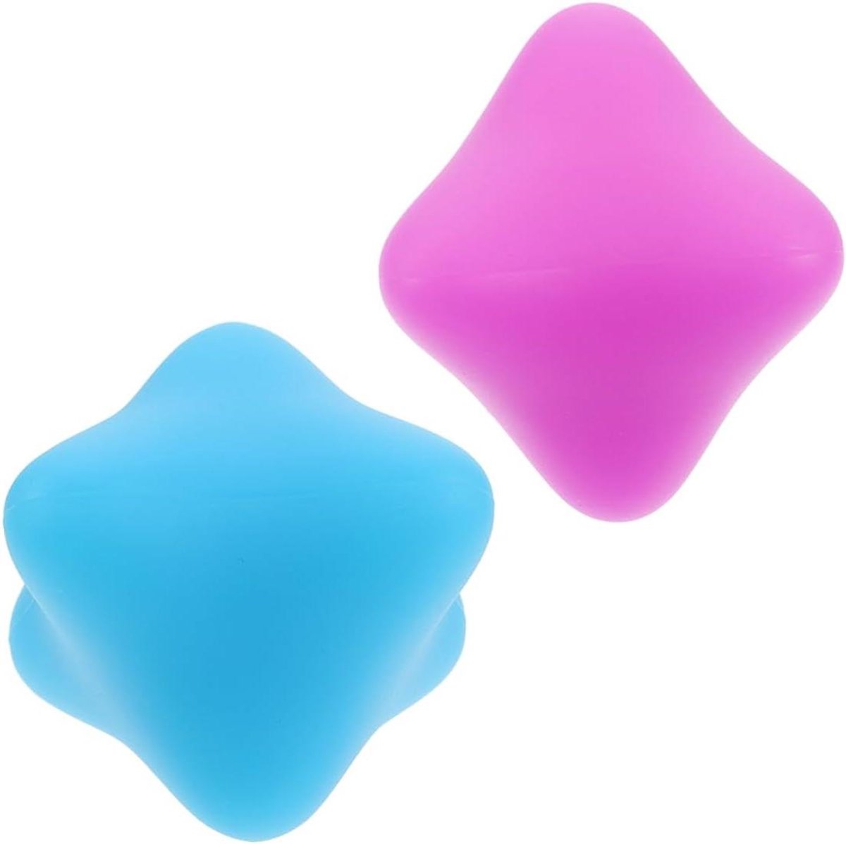 Hexagonale Handballen - Vinger massage - Ontspanning en flexibiliteit - Zacht en comfortabel - 2 stuks - Blauw