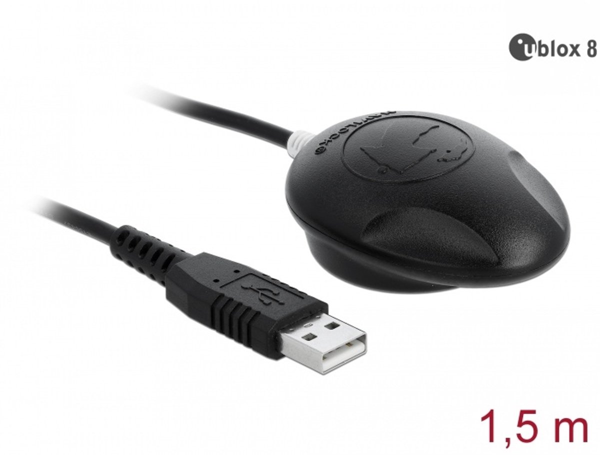 Navilock NL-82002U GPS-ontvanger Zwart 1 stuk(s)