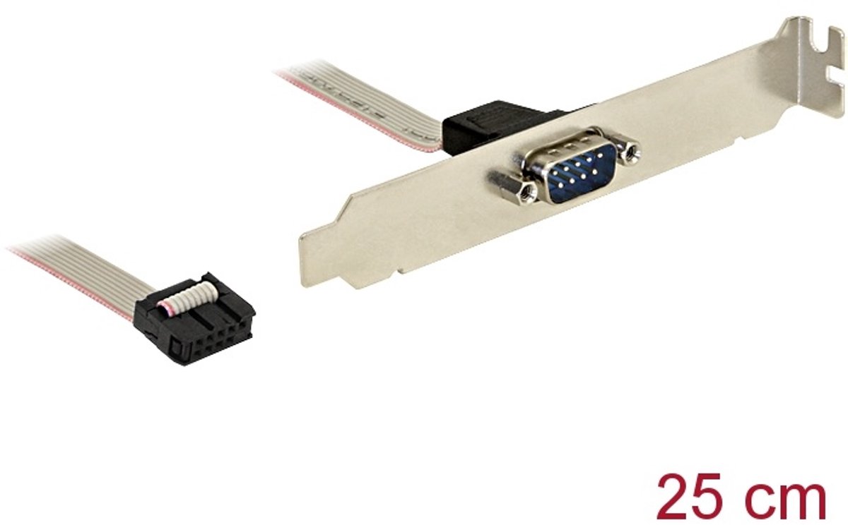 Delock Slotblech - Seriell 1xPort mit Interfacekabel ca.25cm