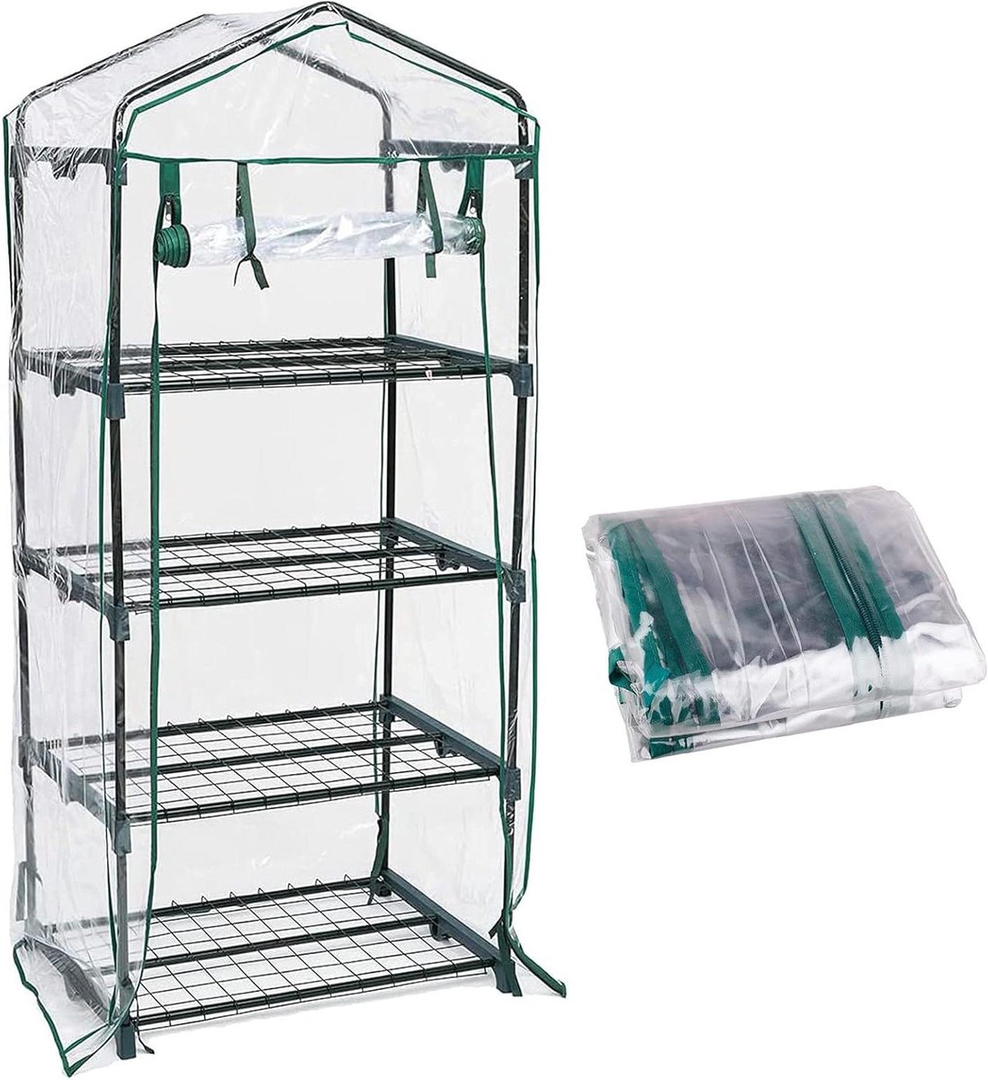 Tuinkas Hoes - Mini Broeikas - Planten Kweken - Waterdicht PVC - 4 Lagen - Transparant