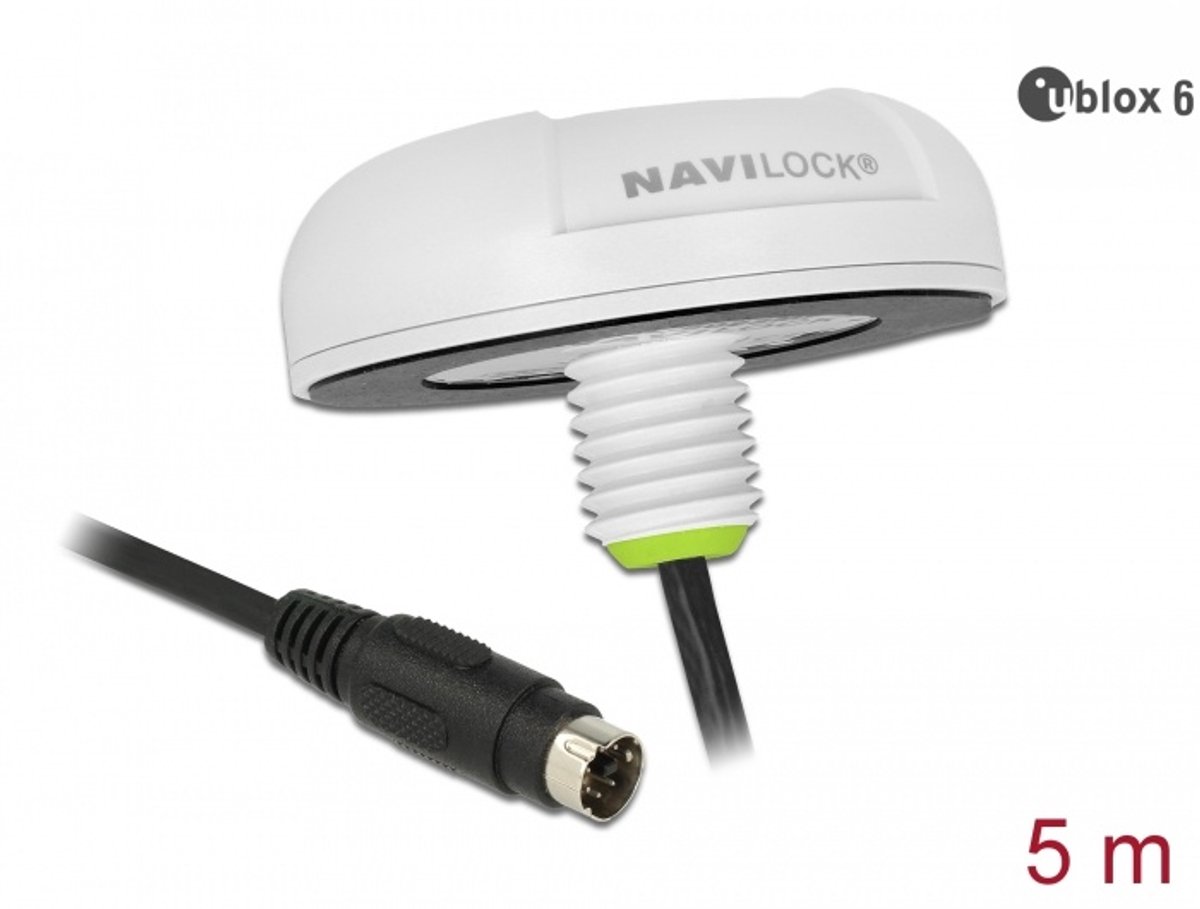 Navilock NL-622MP GPS-ontvanger Wit 1 stuk(s)