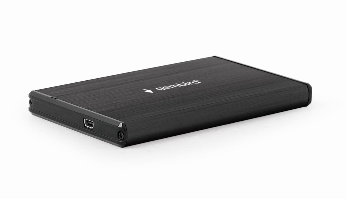 Gembird EE2-U3S-3 behuizing voor opslagstations HDD-behuizing Zwart 2.5'