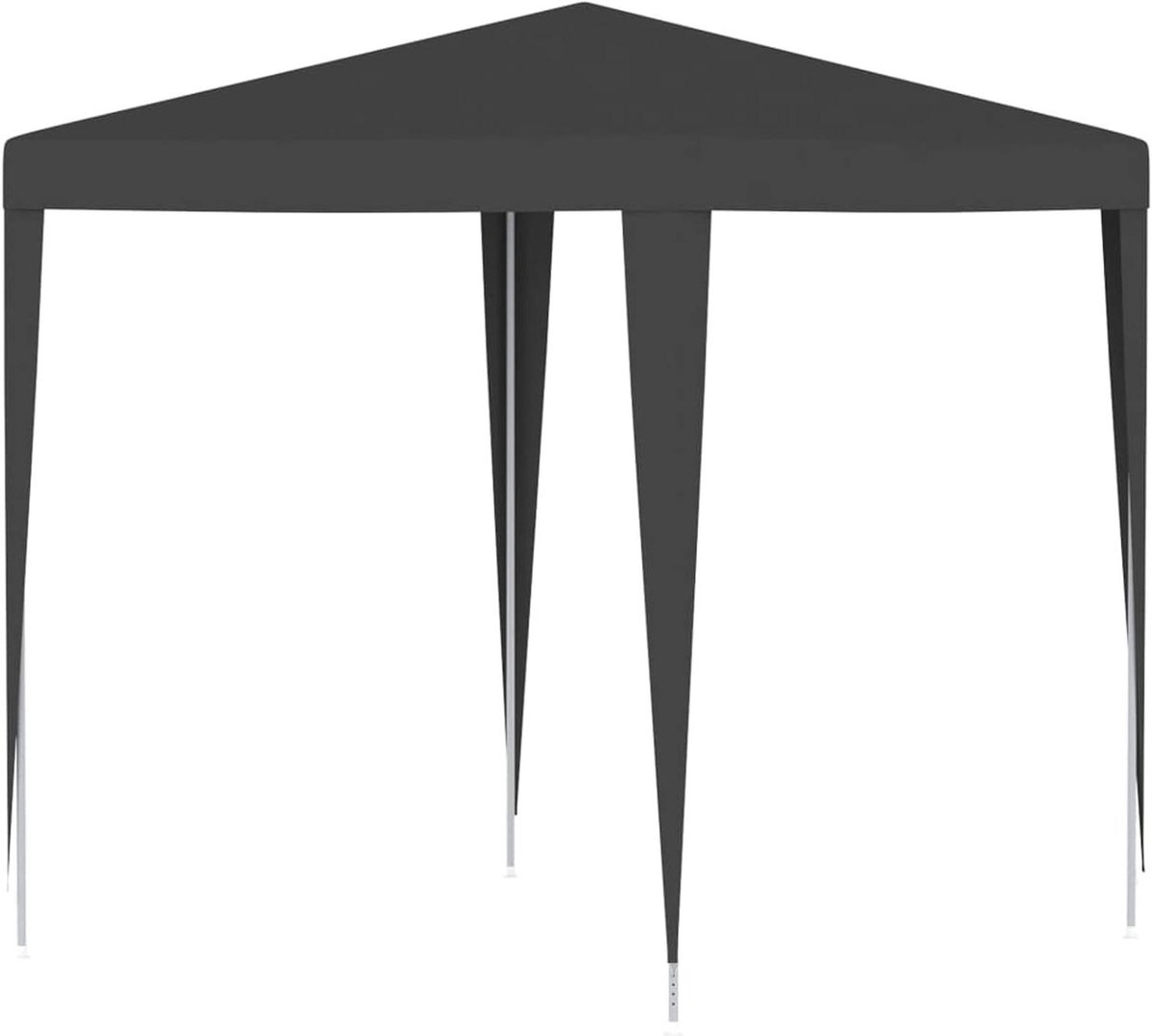 Partytent - Tuinpaviljoen - Buitenfeesten organiseren - UV en waterbestendig - 2x2 meter - Antraciet