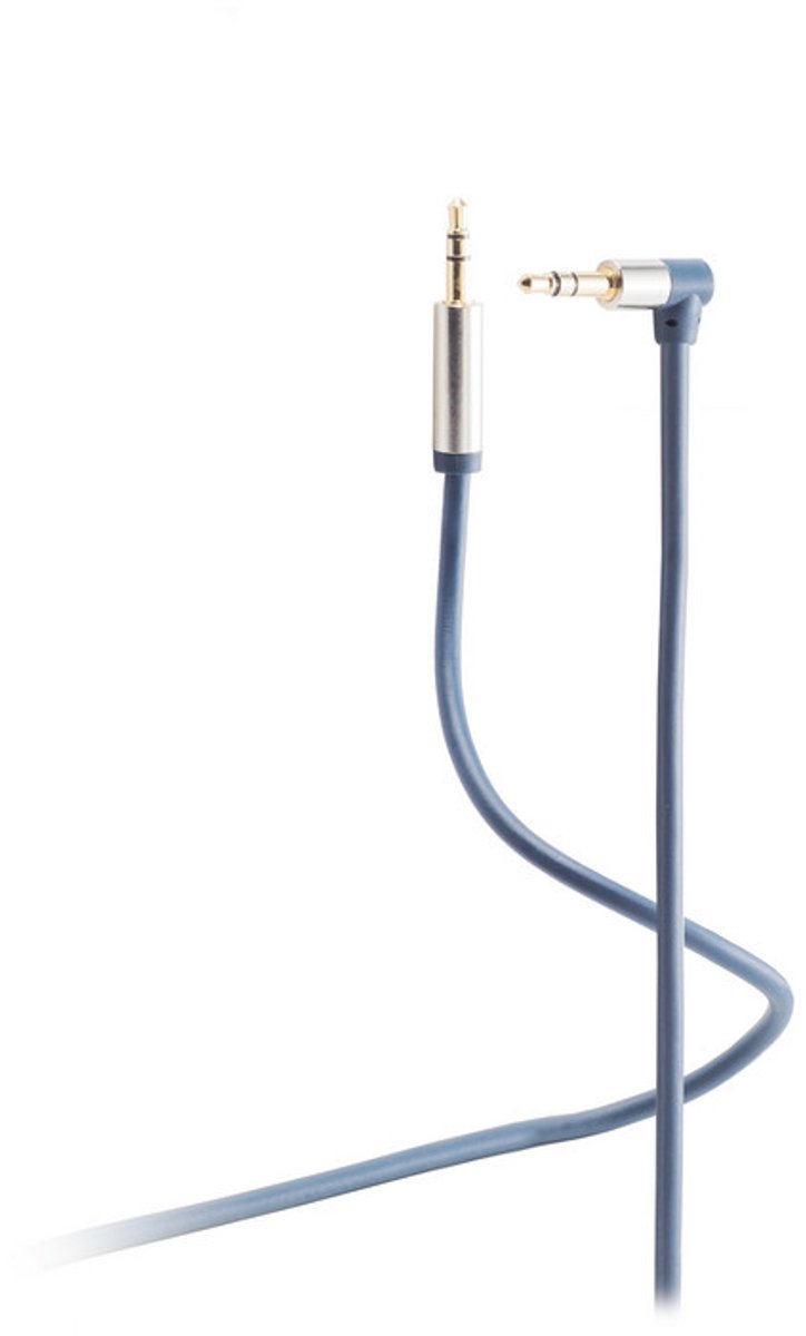 Flexline®- 3,5mm Klinken-Kabel Winkel/ gerade, AUX, 0,75m
