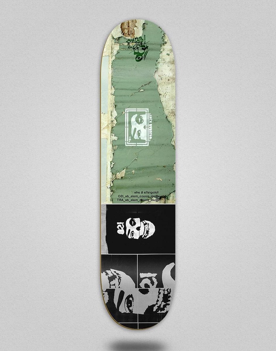 Houten skateboard deck Compleet board Street cruisen Vandal design 8.5 inch Natuurlijk hout