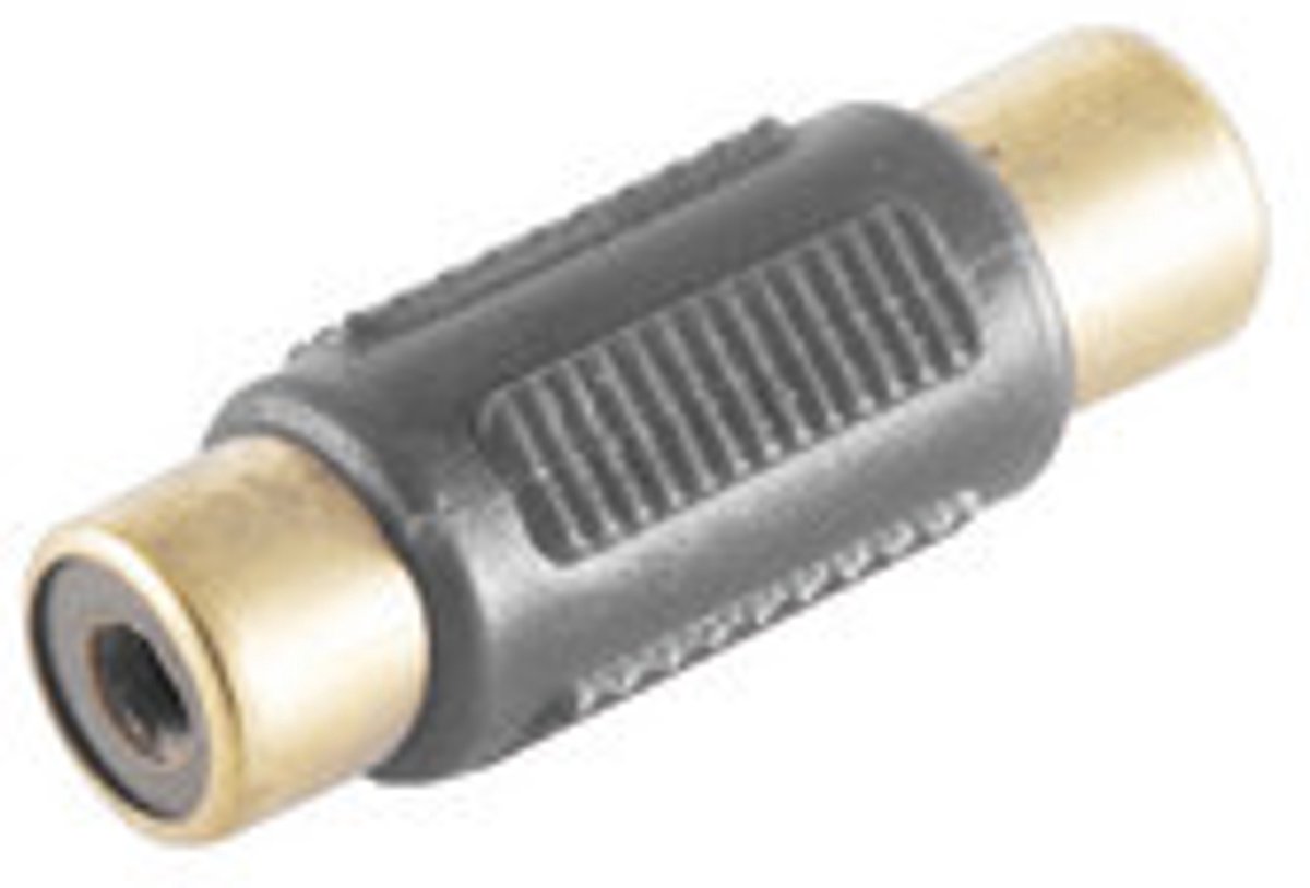 S-Impuls Tulp mono audio koppelstuk - zwart / verguld