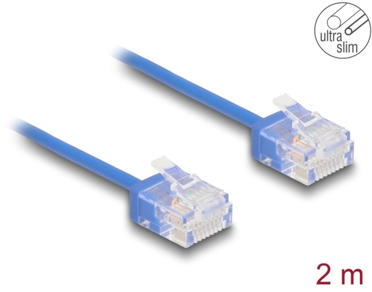 DeLOCK 80797 netwerkkabel Blauw 2 m Cat6 U/UTP (UTP)