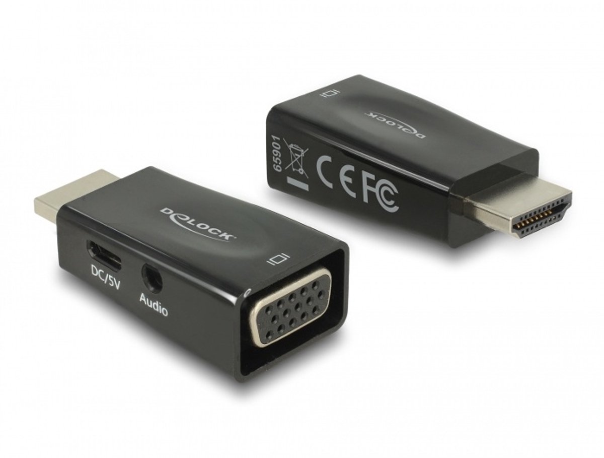 Delock Adapter HDMI-A male > VGA female with Audio