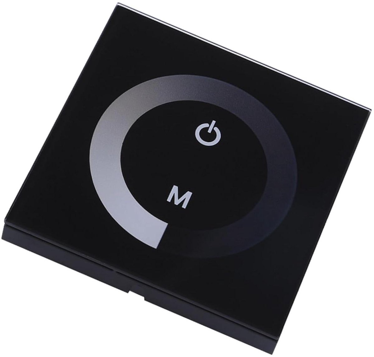 LED Dimmer - Aanraakschakelaar Controller - Licht Regelen - 10 Helderheidsniveaus - 86 x 86 mm - Zwart