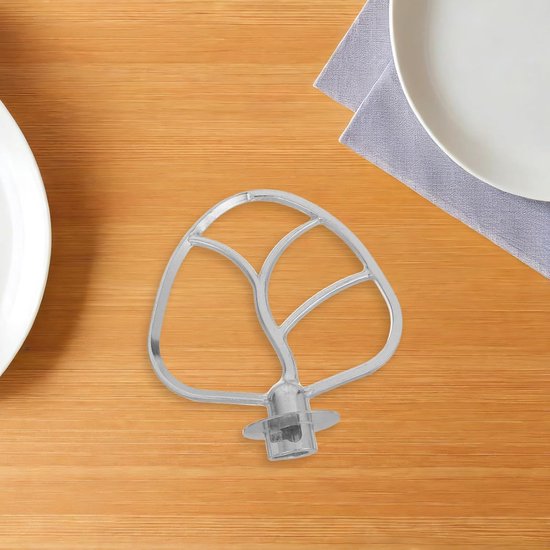 Vervangende klopper - Garde opzetstuk - Bakken en koken - Roestvrijstalen constructie - 6 liter kom - Zilver — afbeelding 4