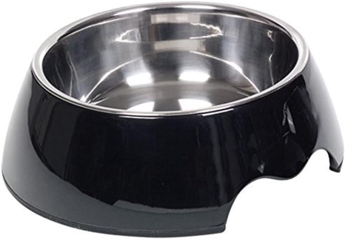 Honden Voerbak - Hondenschaal Bak - Hond Voeren - Krasbestendig Melamine - 175 x 65 cm - Zwart